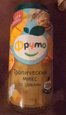 Fruit puree Tropical mix with cereals