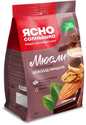 Baked muesli chocolate-almond