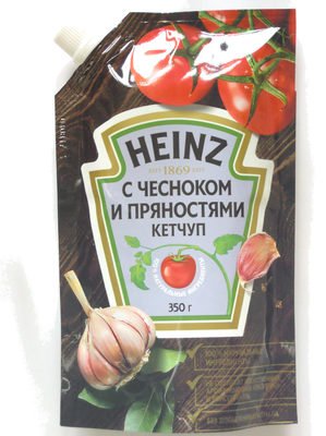 Ketchup with garlic and spices