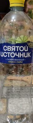 Non-alcoholic carbonated drink "Svyatoy Istochnik" with lemon and lime flavor