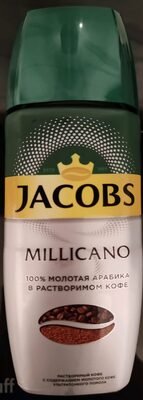 Natural freeze-dried instant coffee with the addition of natural roasted ground coffee Jacobs millicano