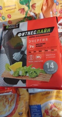 Crispy crispbreads "Khlebtsy-Molodtsy" FitnessLine Iron plus