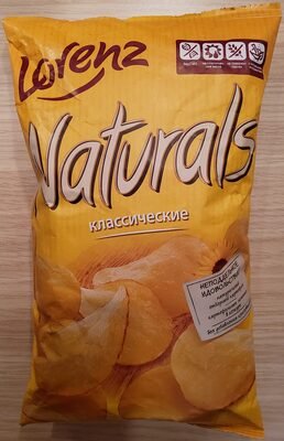 Classic potato chips "Naturals" with salt